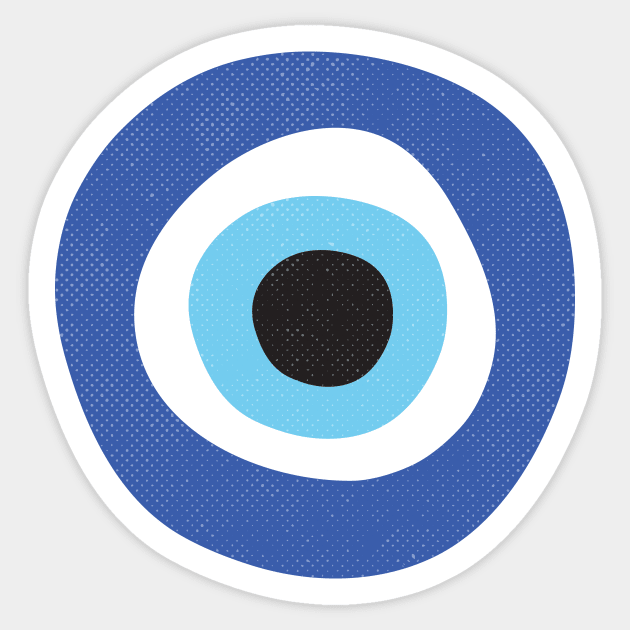 Evil Eye Symbol Sticker by Inogitna Designs